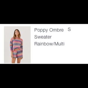 Something Navy Poppy Ombré Sweater / Shorts